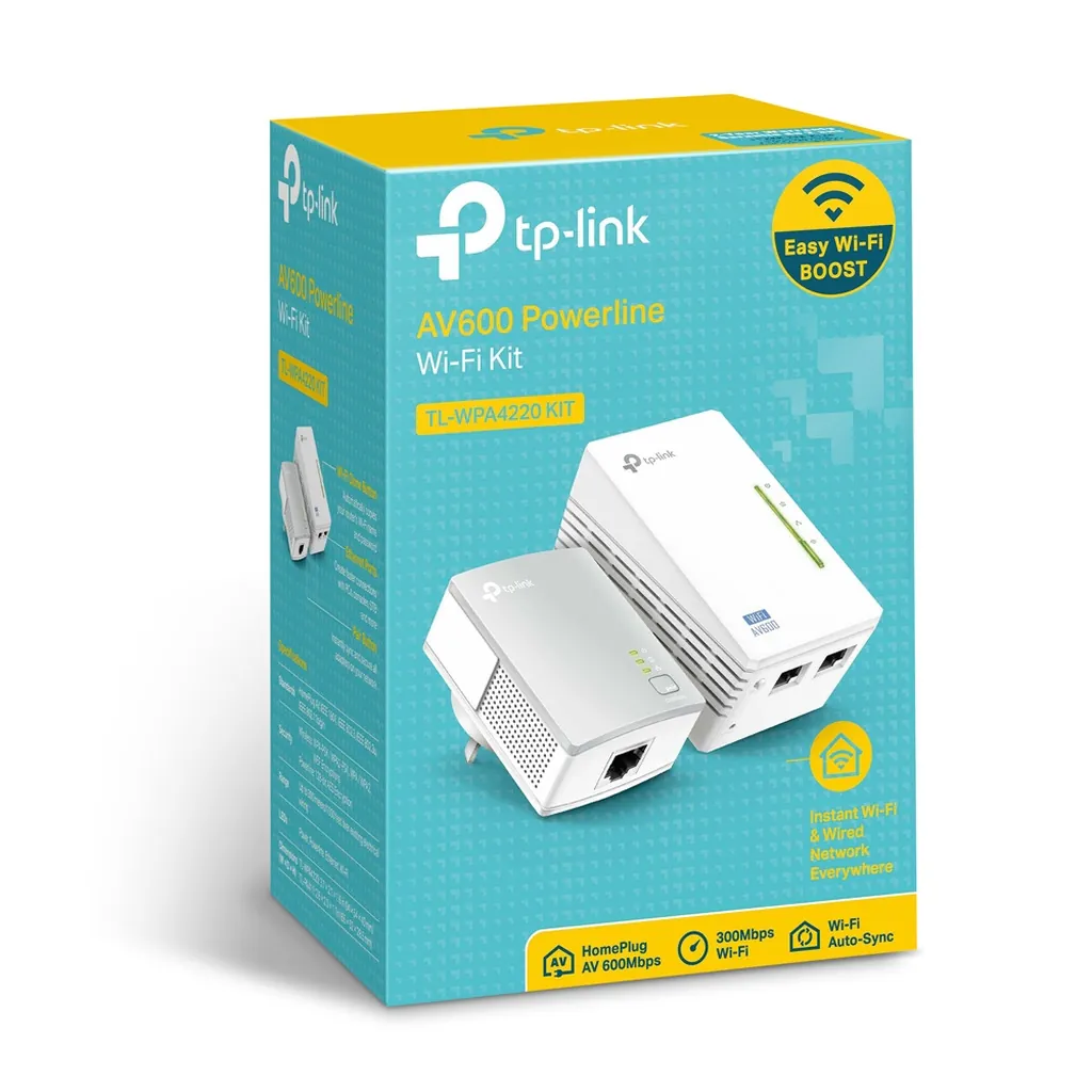 TP-LINK AV600 WiFi Powerline Extender Starter Kit