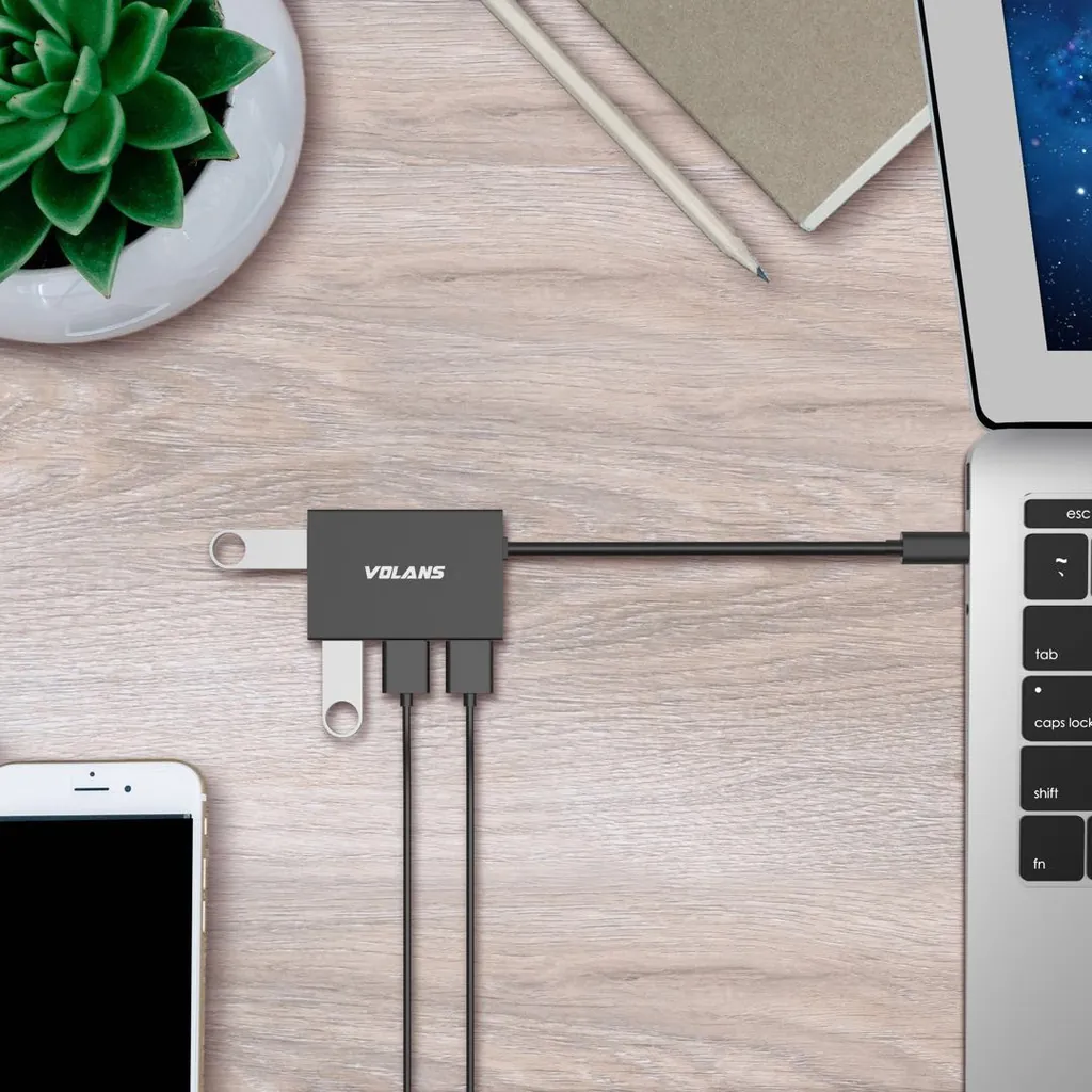 Volans USB-C to 4-Port USB3.0 Hub