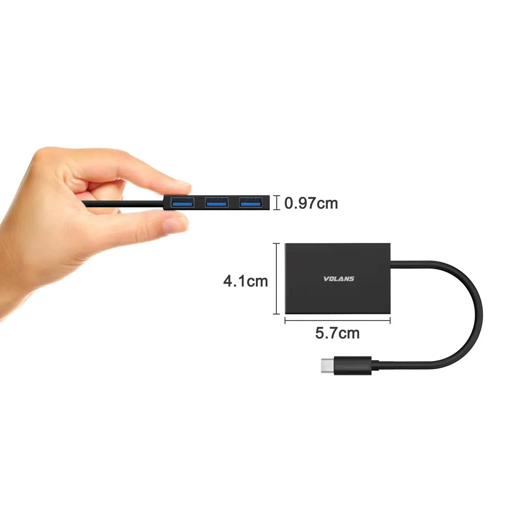 Volans USB-C to 4-Port USB3.0 Hub