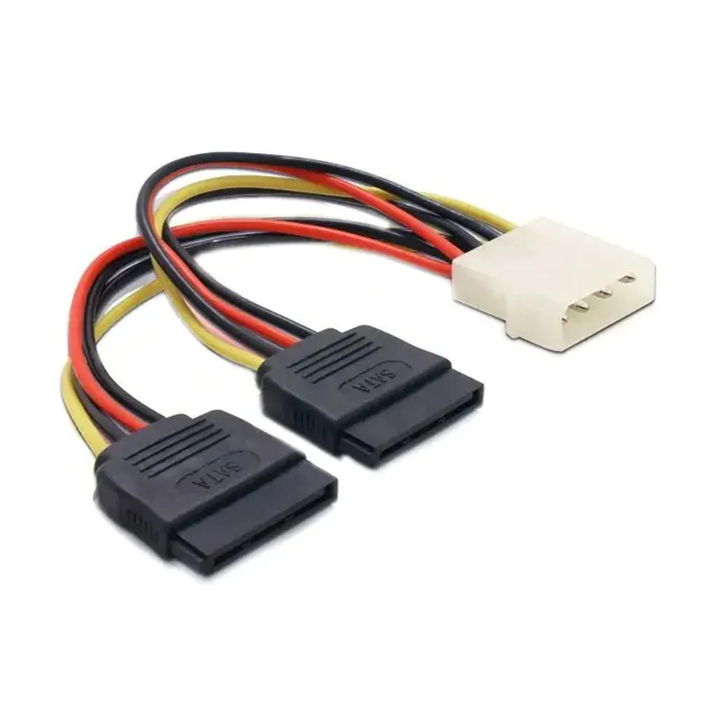 Molex to 2x SATA
