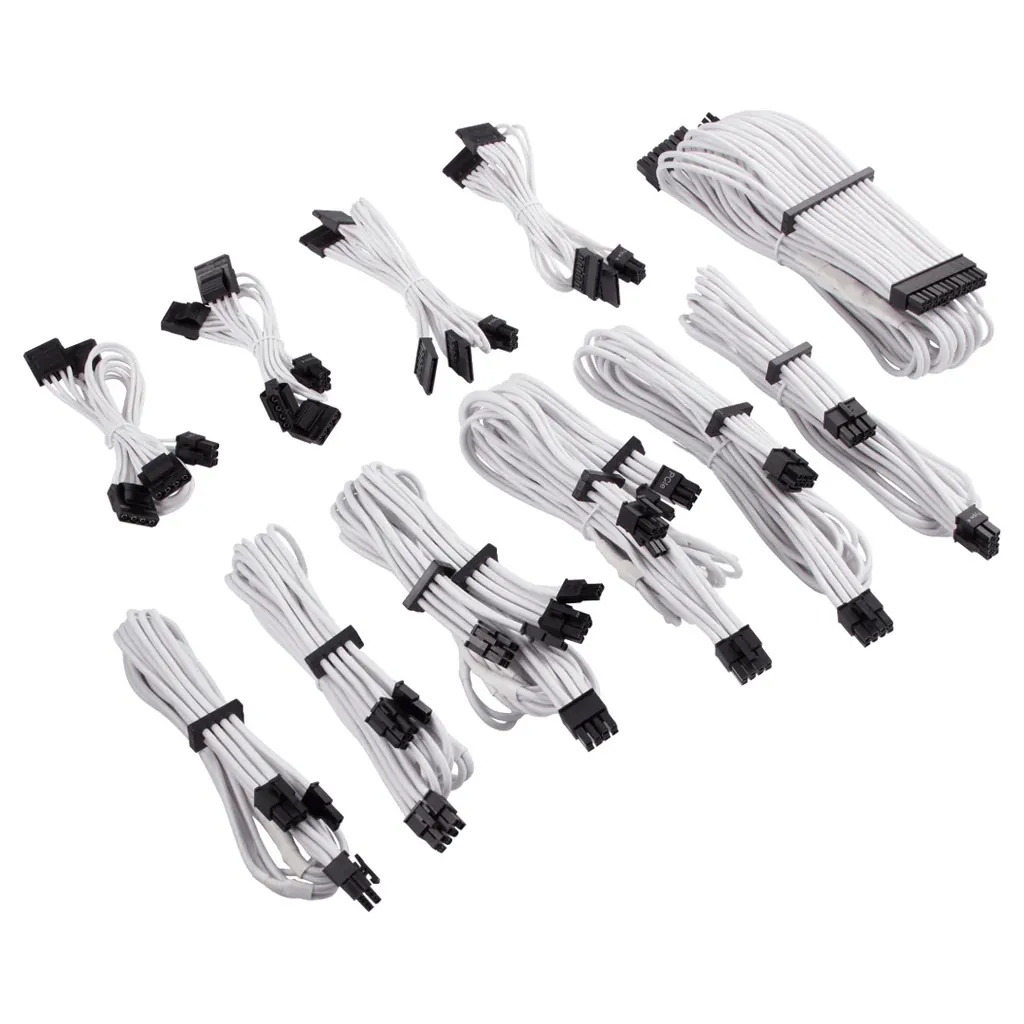 Corsair Premium Individually Sleeved Pro Cables Kit Type 4 Gen 4 - White