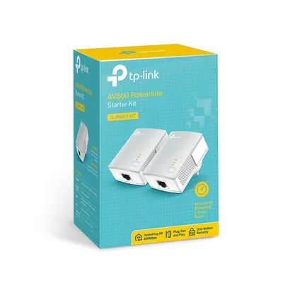 TP-LINK AV600 Powerline Ethernet Adapter Starter Kit