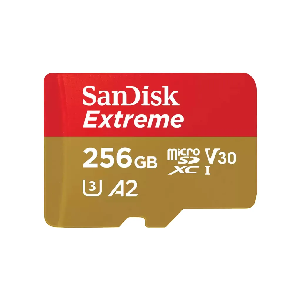 SanDisk Extreme Micro SDHC 256GB, U3, 160MB/s R, 90MB/s W