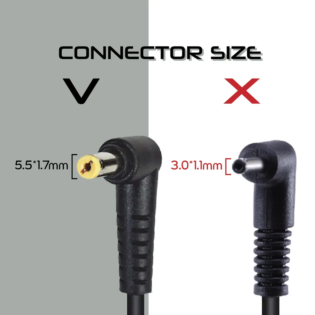 ORG Acer 65W 19V 3.42A Charger 5.5MM X 1.7MM