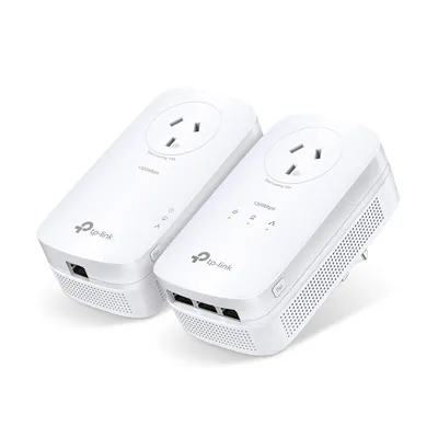TP-LINK AV1300 MIMO 3 Port Gigabit Powerline Start Kit