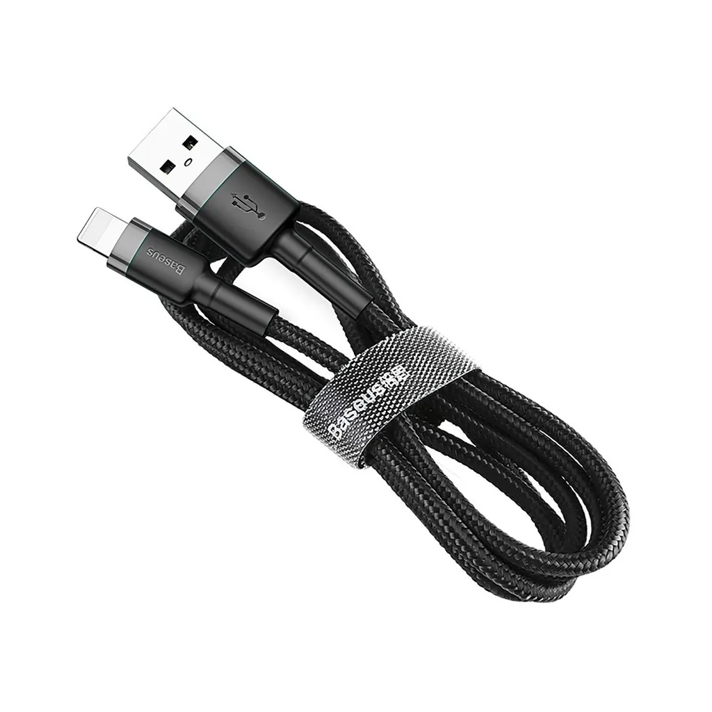 Baseus Cafule Lightning to USB Cable 2m - Black/Grey