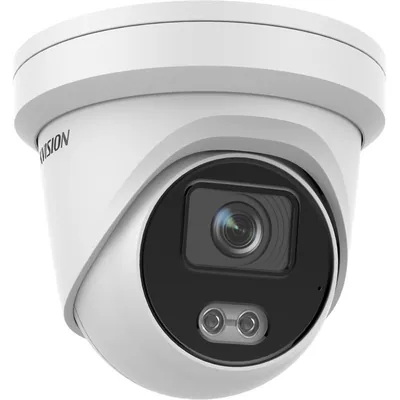 Hikvision ColorVu Gen2 4MP 2.8mm Outdoor Turret Camera w/ Mic, 30M White LED