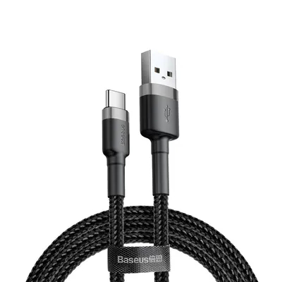 Baseus Cafule Type-C to USB Cable 2m - Black/Grey