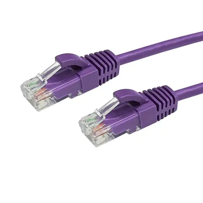 OEM CAT 6 Purple RJ45 Patch Cable Ethernet - 0.25M 