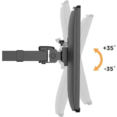 Brateck Quad Arm Full Extension Articulating Monitor Stand - 17"-32"