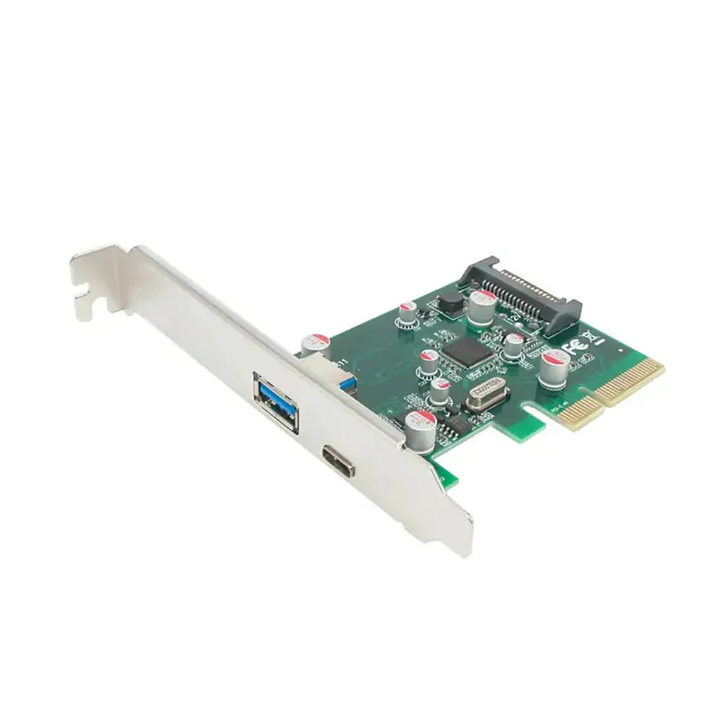 Simplecom EC312 PCI-E 2.0 x4 2-Port USB 3.1 Type-C and Type-A Expansion Card 