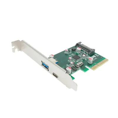 Simplecom EC312 PCI-E 2.0 x4 2-Port USB 3.1 Type-C and Type-A Expansion Card