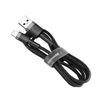 Baseus Cafule Lightning to USB Cable 1m  - Black/Grey