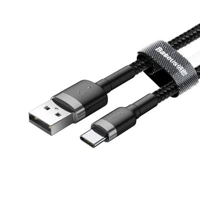 Baseus Cafule Type-C to USB Cable 1m - Black/Grey