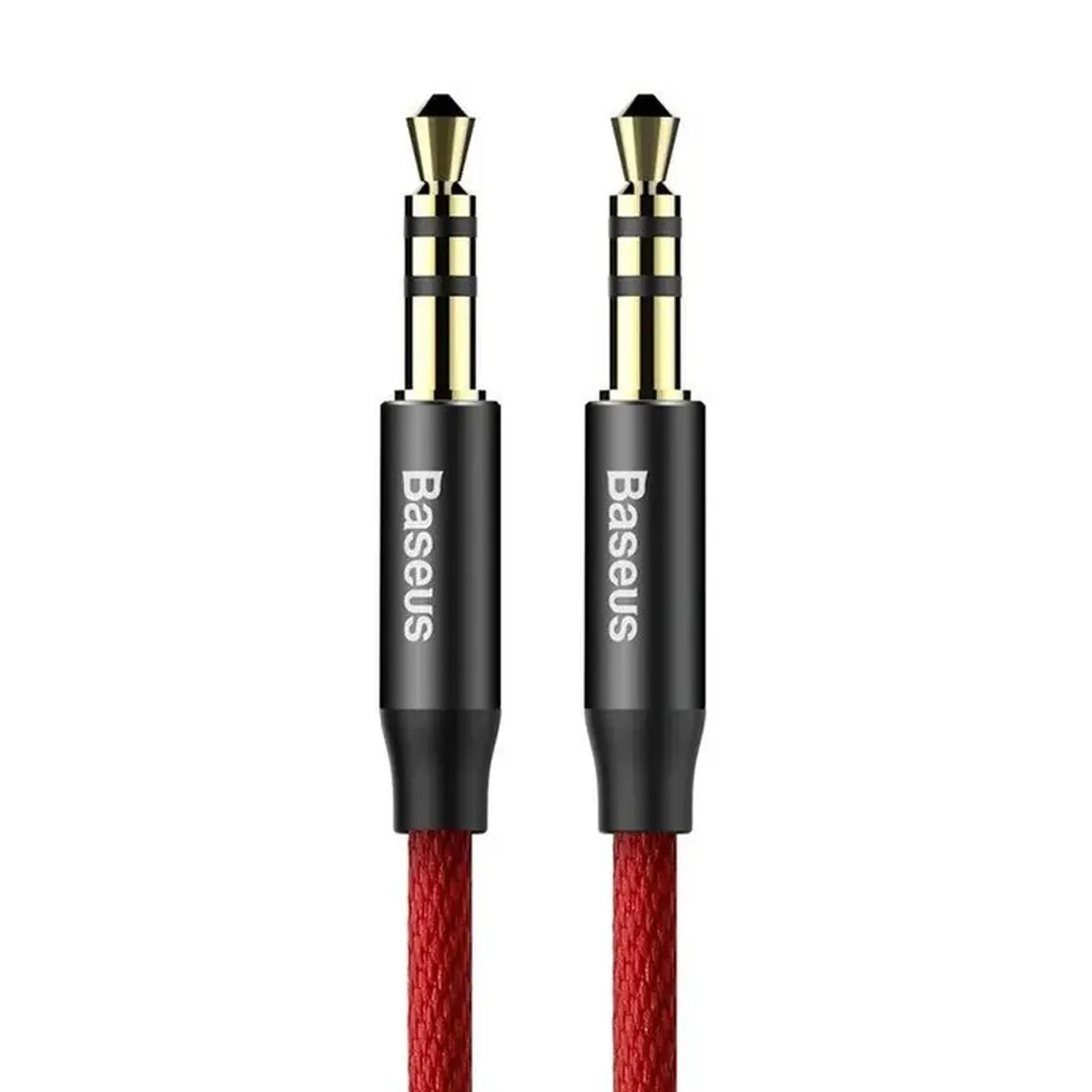 Baseus Viven 3.5MM Audio Cable 1m - Black/Red