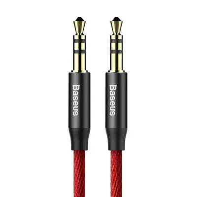 Baseus Viven 3.5MM Audio Cable 1m - Black/Red