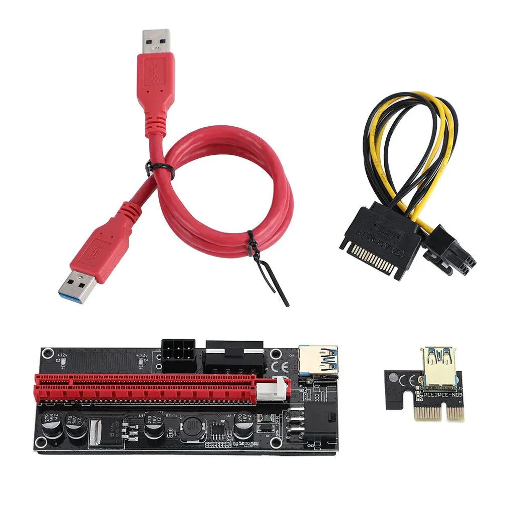 PCI-E 1x To 16x GPU Riser Card USB 3.0 Extension