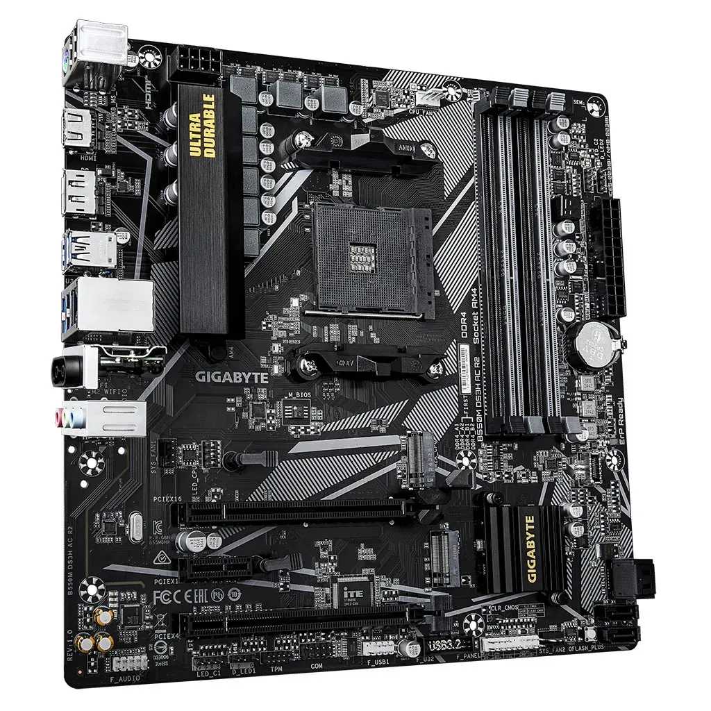 Gigabyte B550M DS3H AC WiFi AM4 mATX Motherboard 