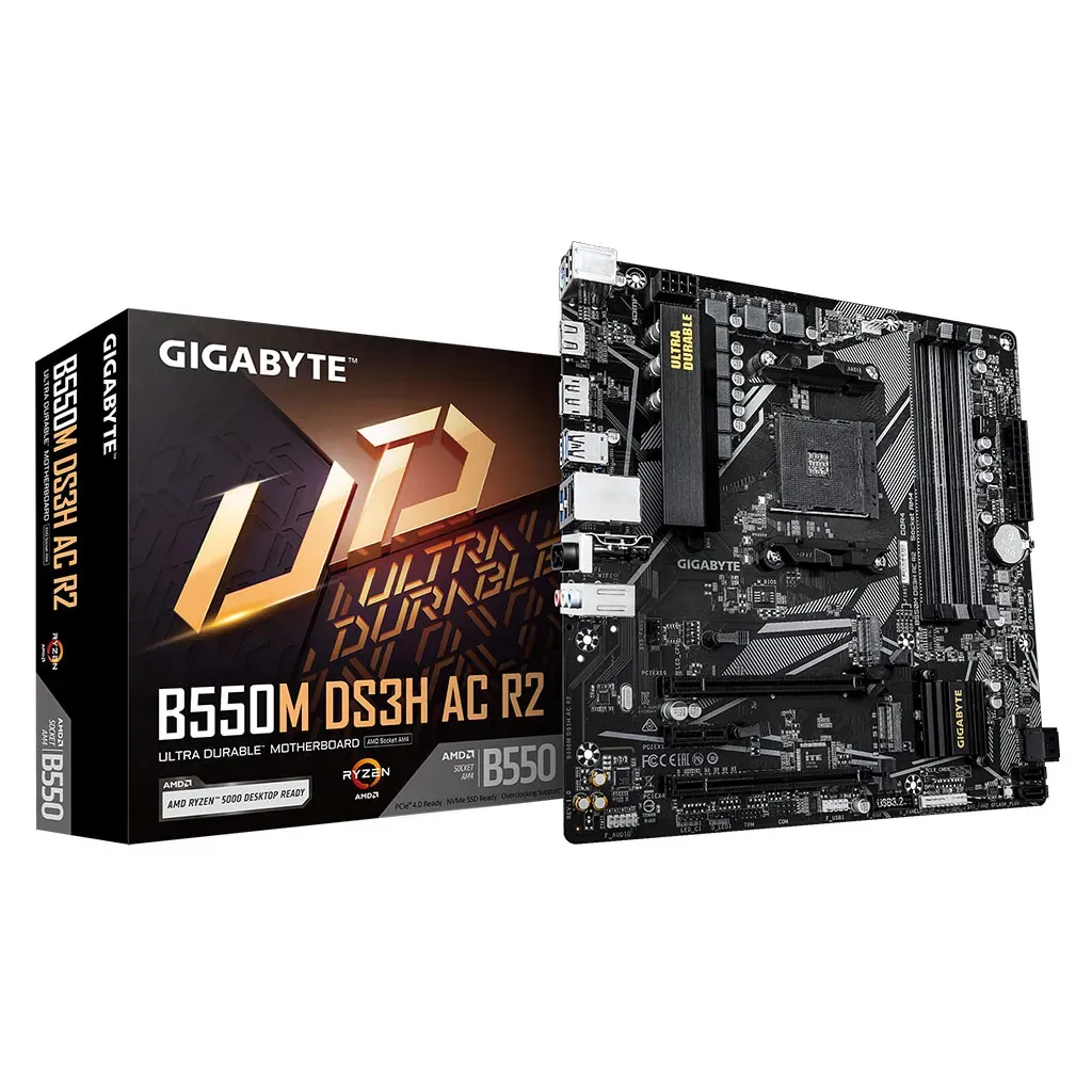 Gigabyte B550M DS3H AC WiFi AM4 mATX Motherboard 