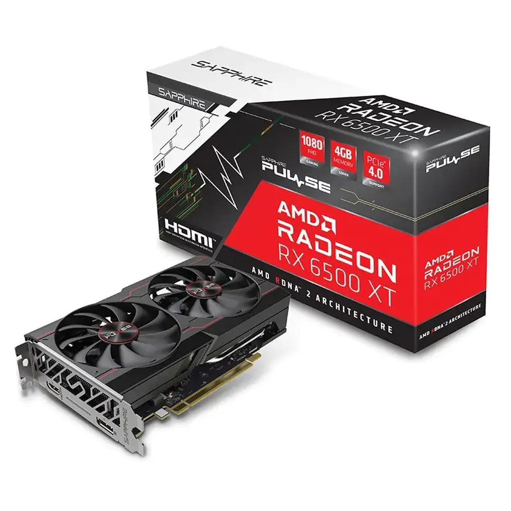 SAPPHIRE PULSE AMD RADEON RX 6500 XT GAMING 4GB