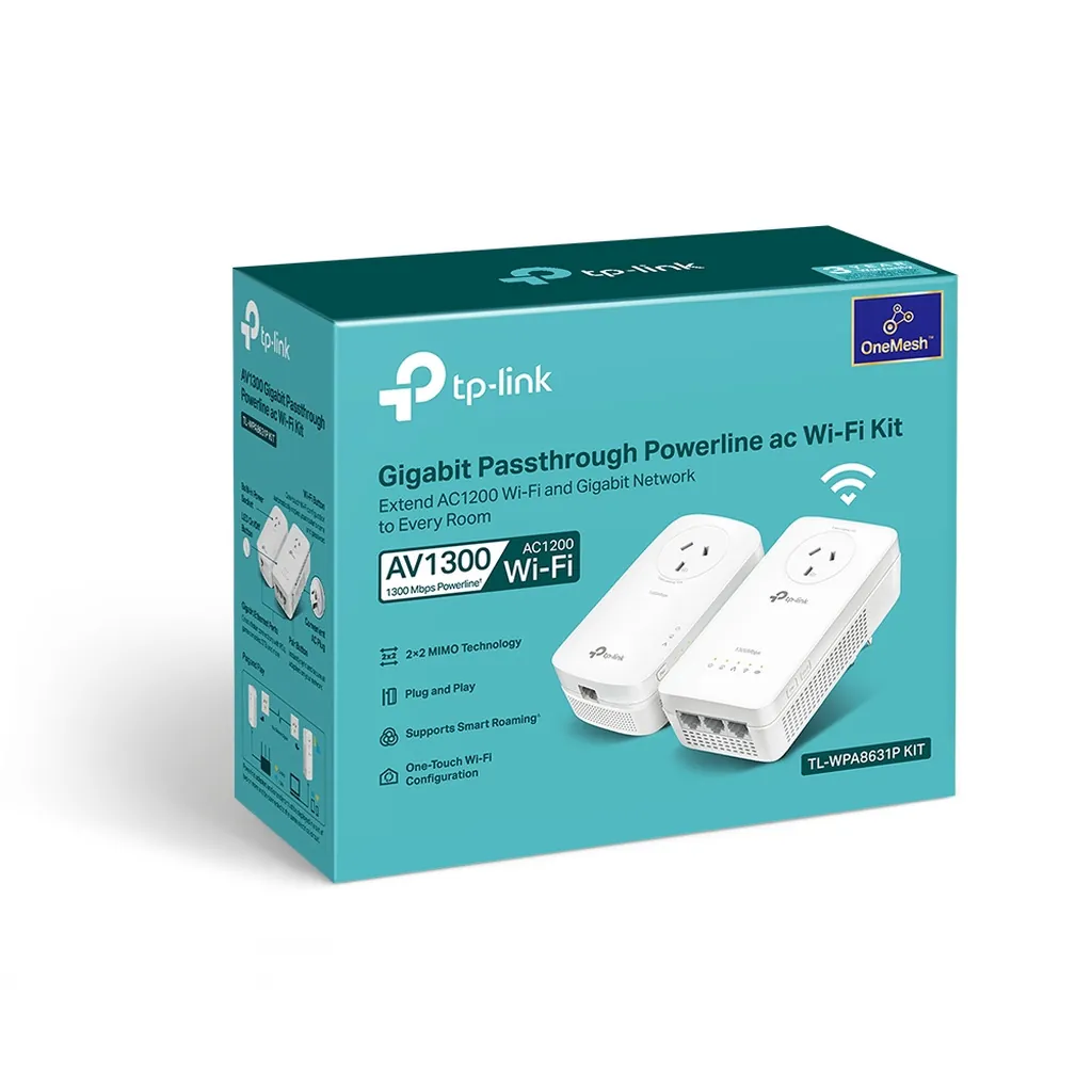 TP-Link TL-WPA8631PKIT AV1300 Gigabit Passthrough Powerline