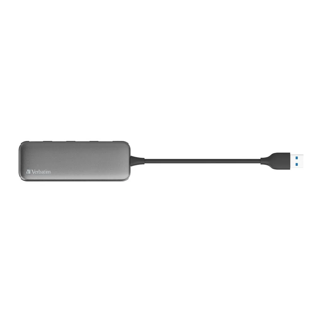 Verbatim USB-A 3.0 Hub to 4 Port USB-A 3.0 - Space Grey