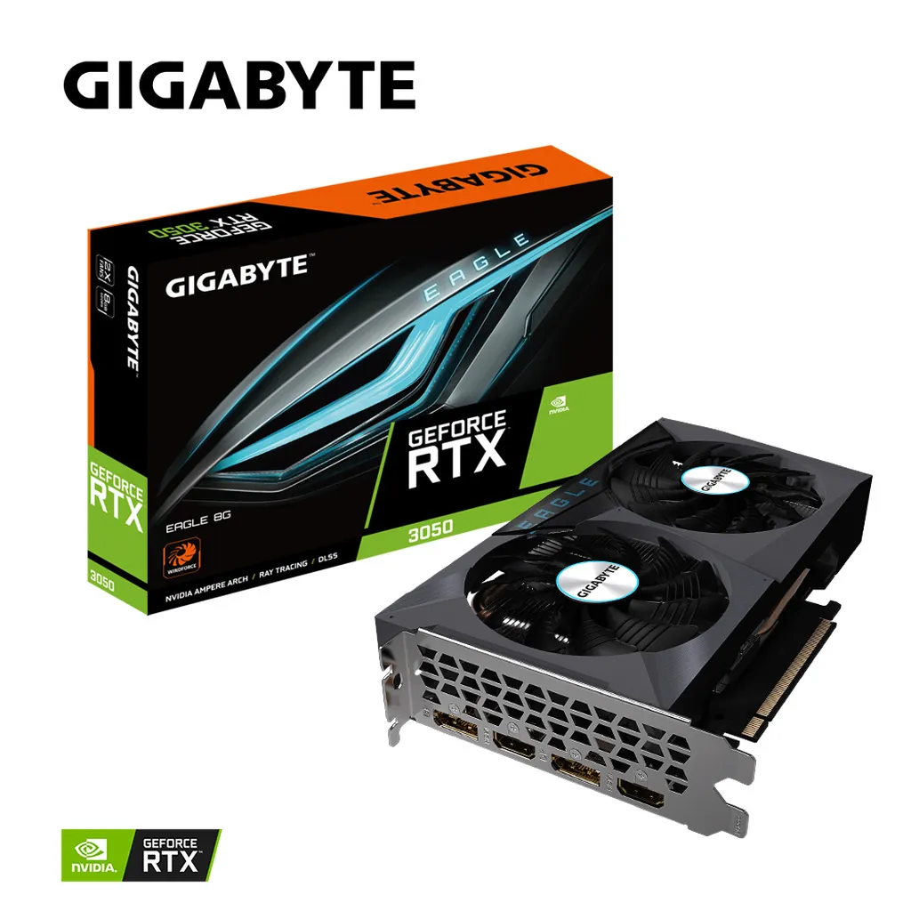 Gigabyte GeForce RTX 3050 Eagle 8GB GDDR6 