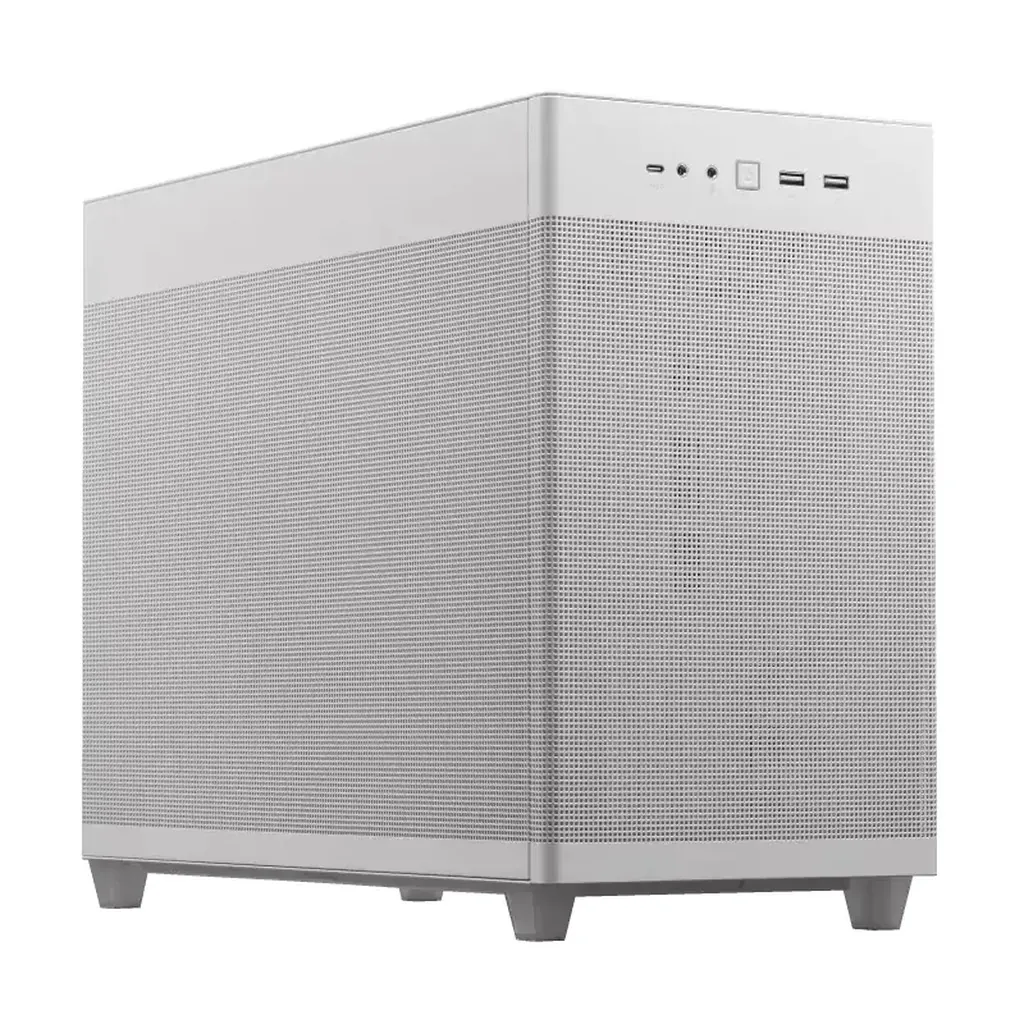 ASUS PRIME AP201 Mesh mATX Case - White
