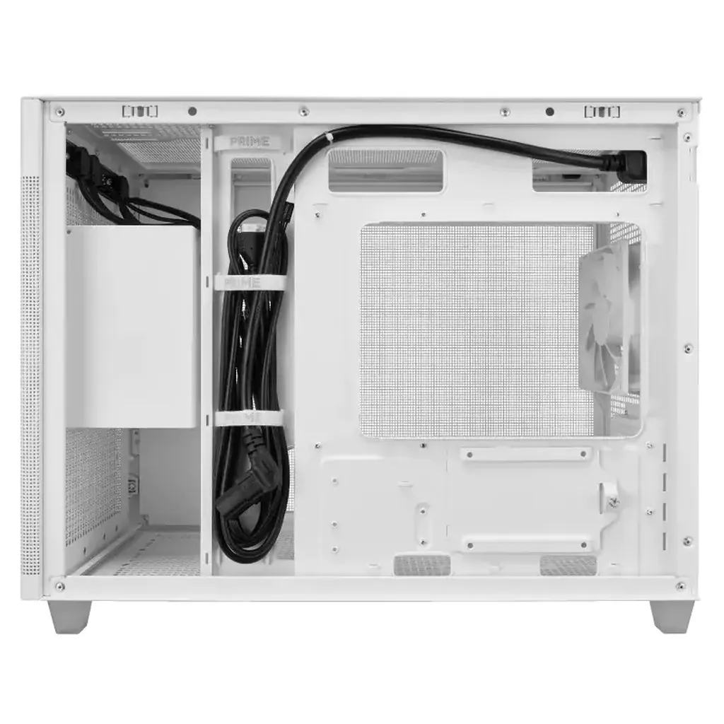 ASUS PRIME AP201 Mesh mATX Case - White