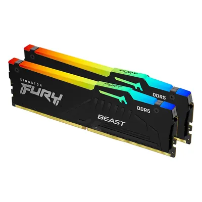 Kingston 32GB (2x16GB) Kit DDR5 Fury Beast RGB AMD EXPO 5600MHz C36 - Black
