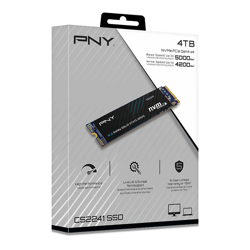 PNY CS2241 4TB Gen4 NVMe M.2 SSD 