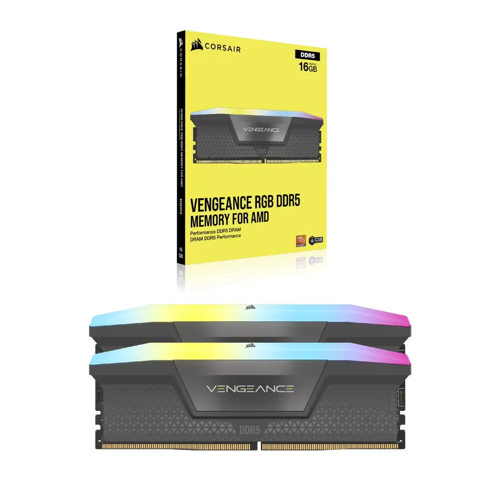 Corsair Vengeance RGB 64GB (2x32GB) DDR5 UDIMM 5200MHz 