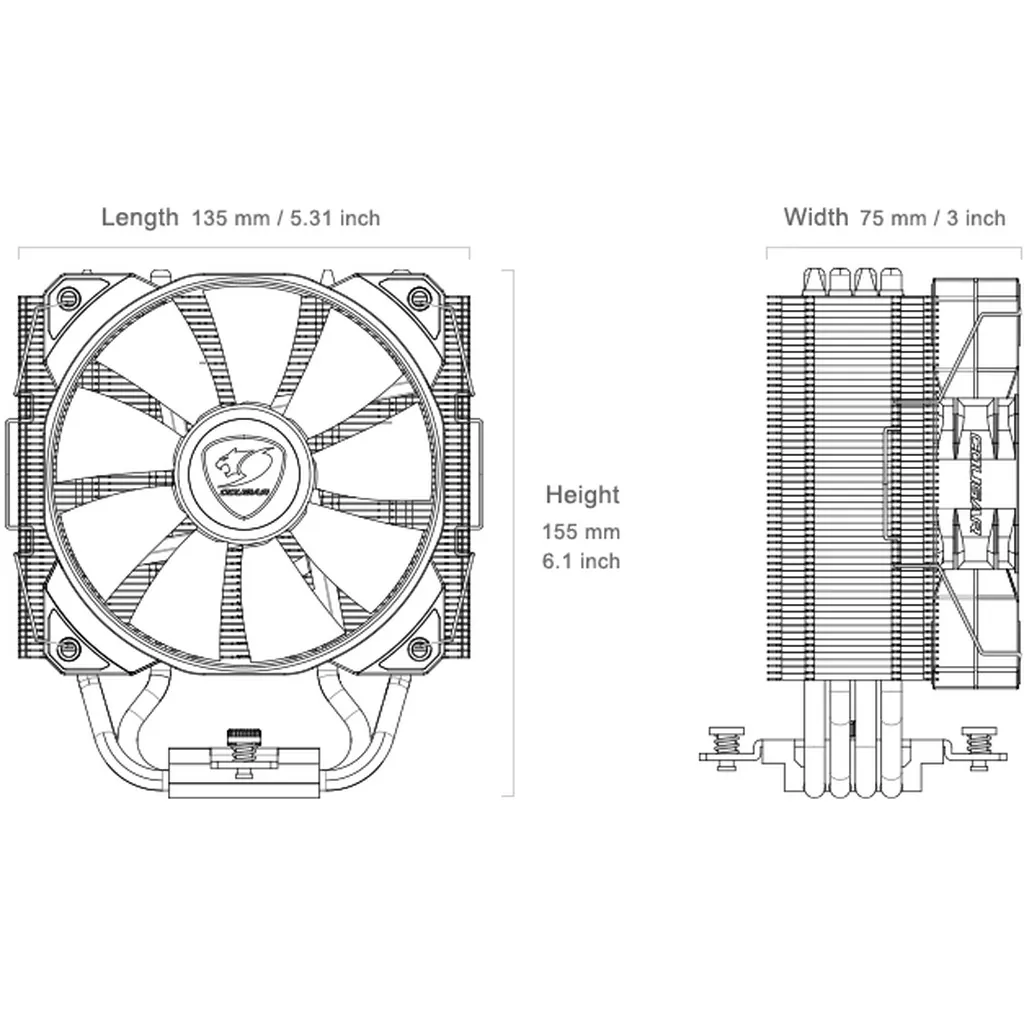 Cougar FORZA 50 ESSENTIAL CPU Fan