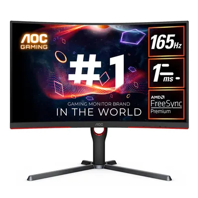 AOC CQ27G3S 27" Curved QHD FreeSync Premium 165Hz 1MS Gaming Monitor