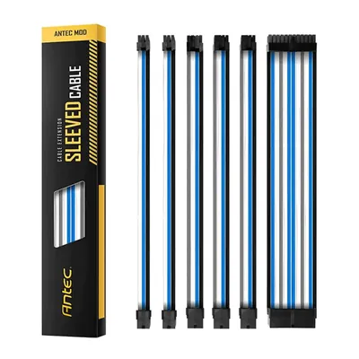 Antec PSU - Sleeved Cable Extension Kit Blue/White