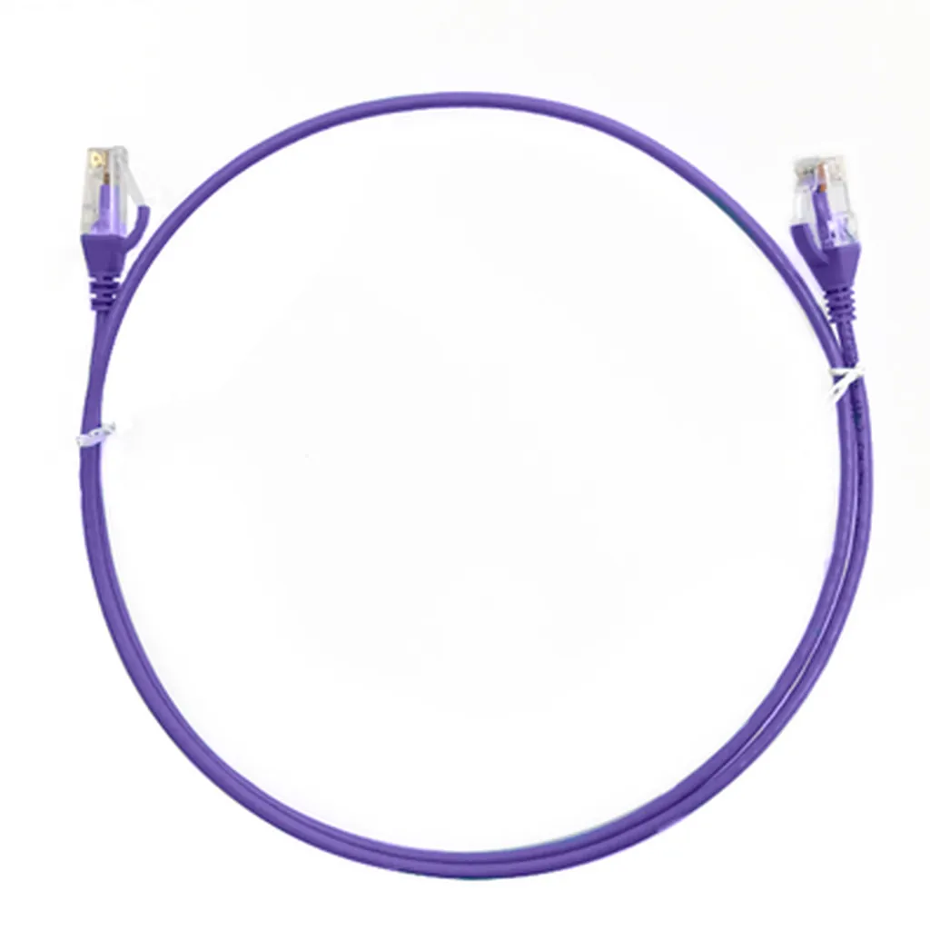 4Cabling Cat 6 Ultra Thin Network Cable 0.5M - Purple