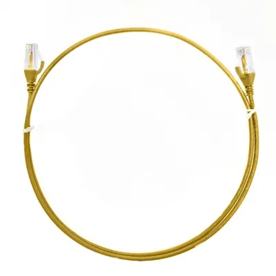 4Cabling Cat 6 Ultra Thin Network Cable 0.25M - Yellow
