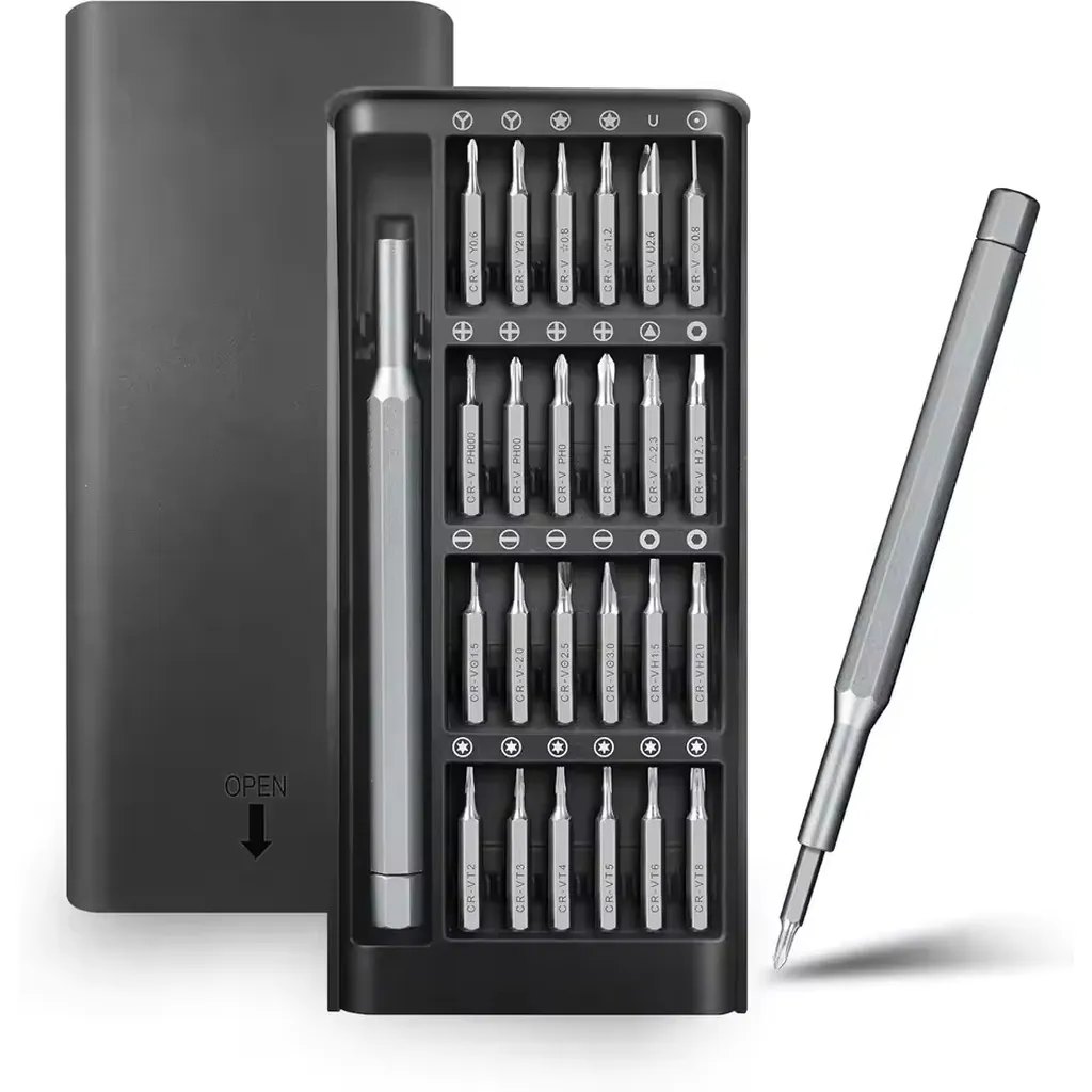 Metal Precision 24-in-1 Magnetic Screwdriver Bit Set