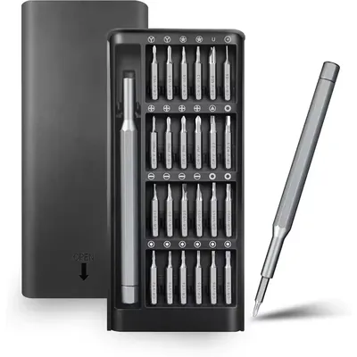 Metal Precision 24-in-1 Magnetic Screwdriver Bit Set