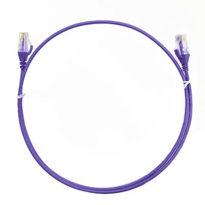 4Cabling Cat 6 Ultra Thin Network Cable 0.25M - Purple