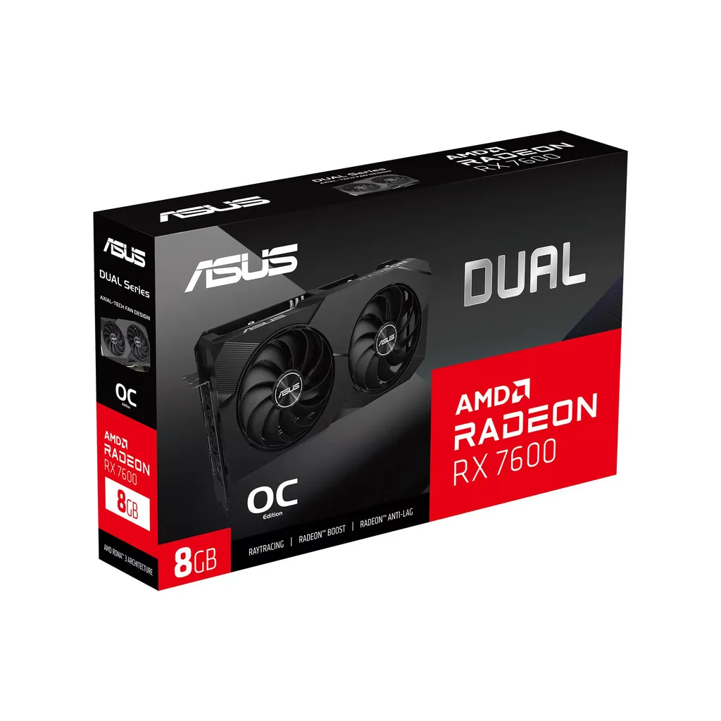 ASUS Radeon RX 7600 Dual OC 8GB GDDR6