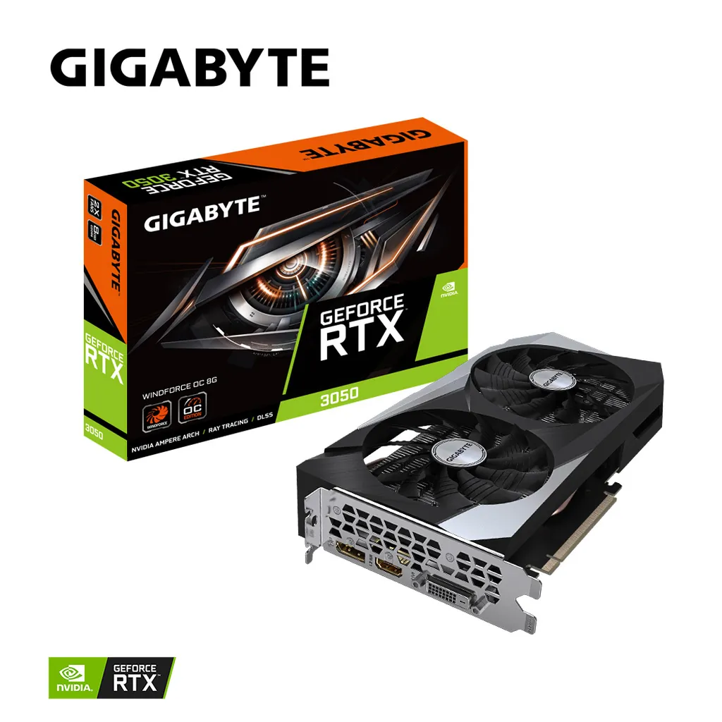 Gigabyte GeForce RTX 3050 Windforce OC 8GB GDDR6