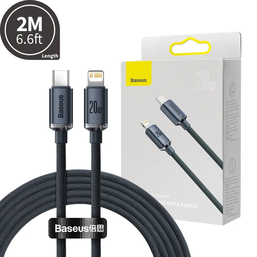 Baseus Lightning to Type-C 20W 2m Black