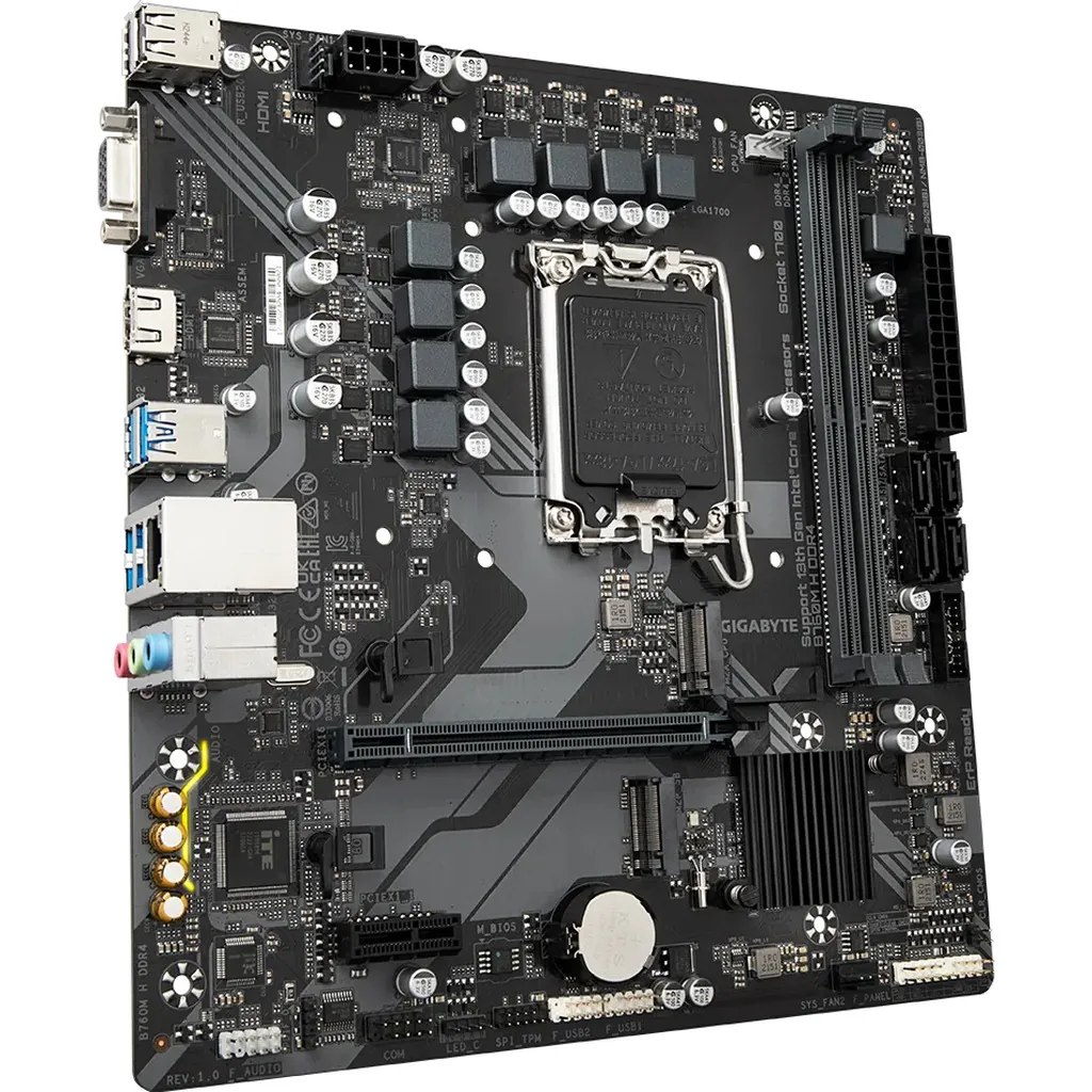 Gigabyte B760M H DDR4 LGA 1700 mATX Motherboard