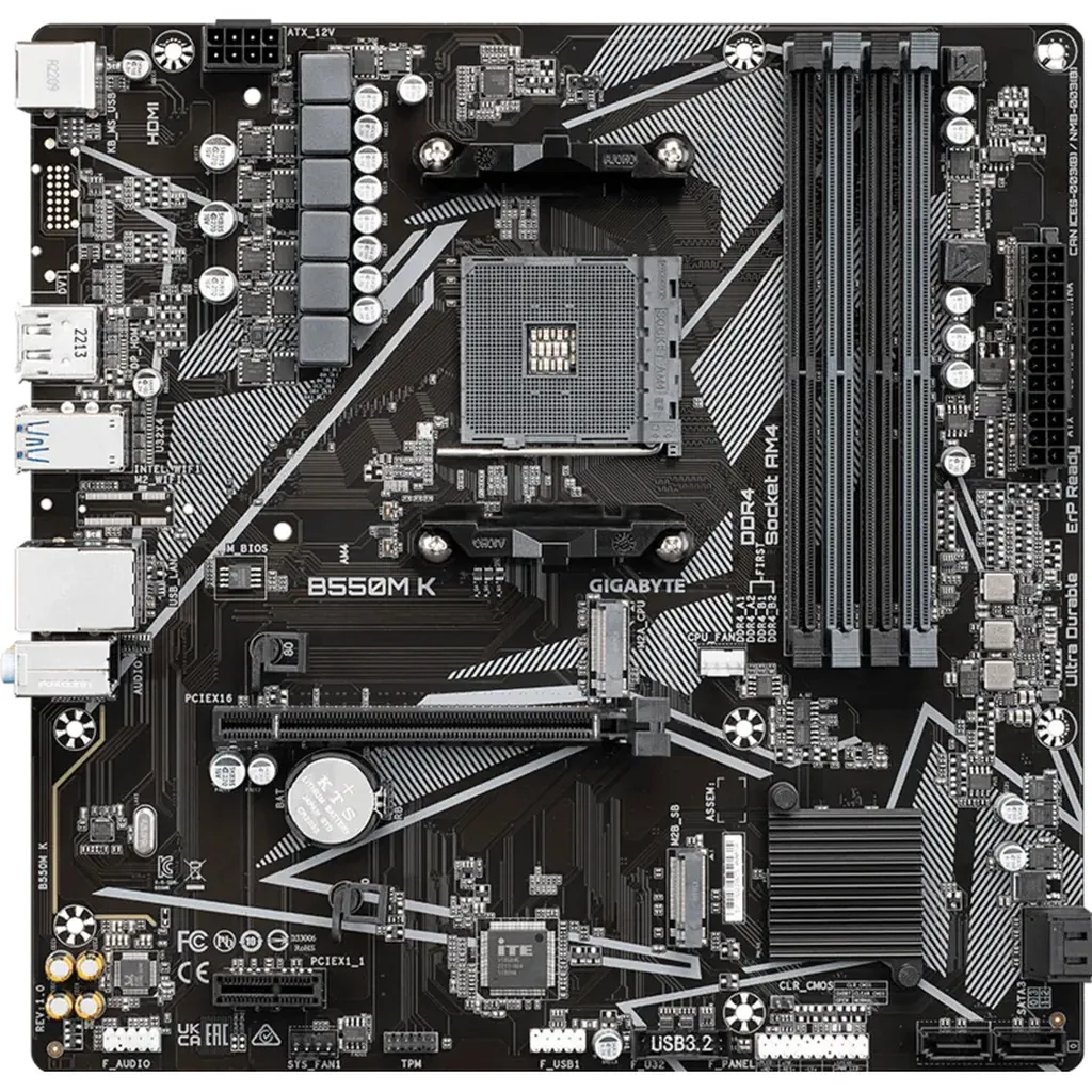 Gigabyte B550M K AM4 mATX Motherboard