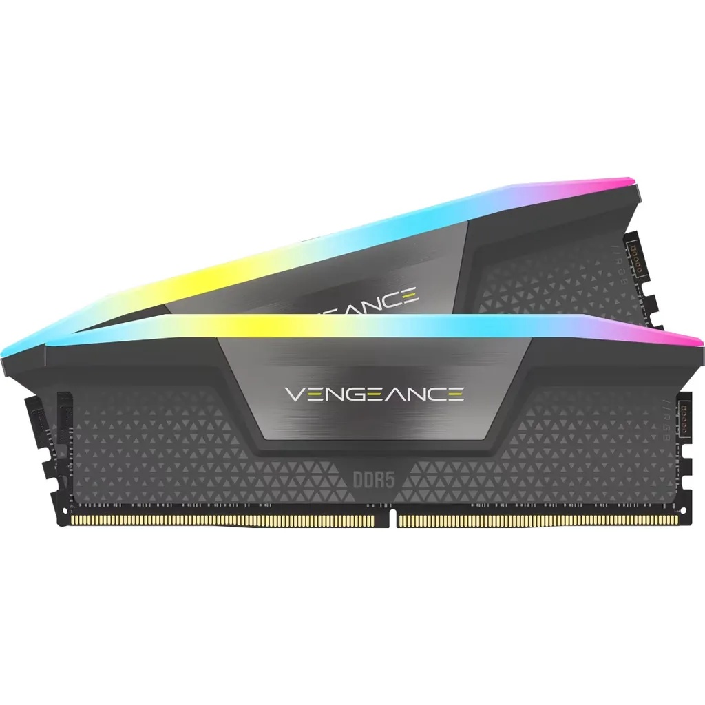 Corsair Vengeance RGB AMD EXPO 64GB (2x32GB) DDR5 C40 5600MT/s - Cool Grey