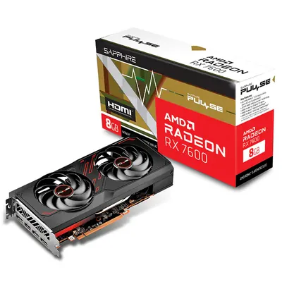 Sapphire Pulse RX 7600 Gaming OC 8GB GDDR6 Video Card