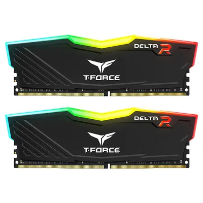 T-Force Delta RGB 16GB (2x 8GB) DDR4 3600MHz Desktop Memory - Black