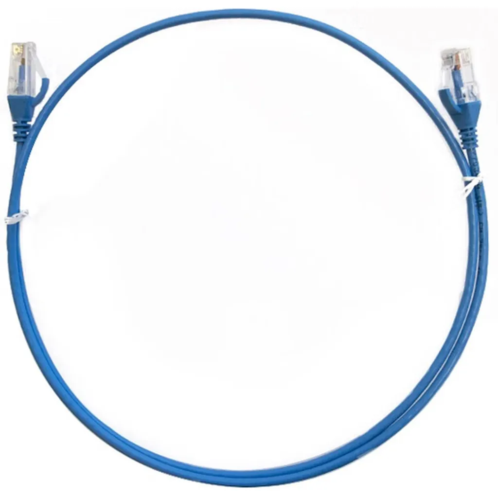 8ware CAT6 Ultra Thin Slim Cable 15m - Blue