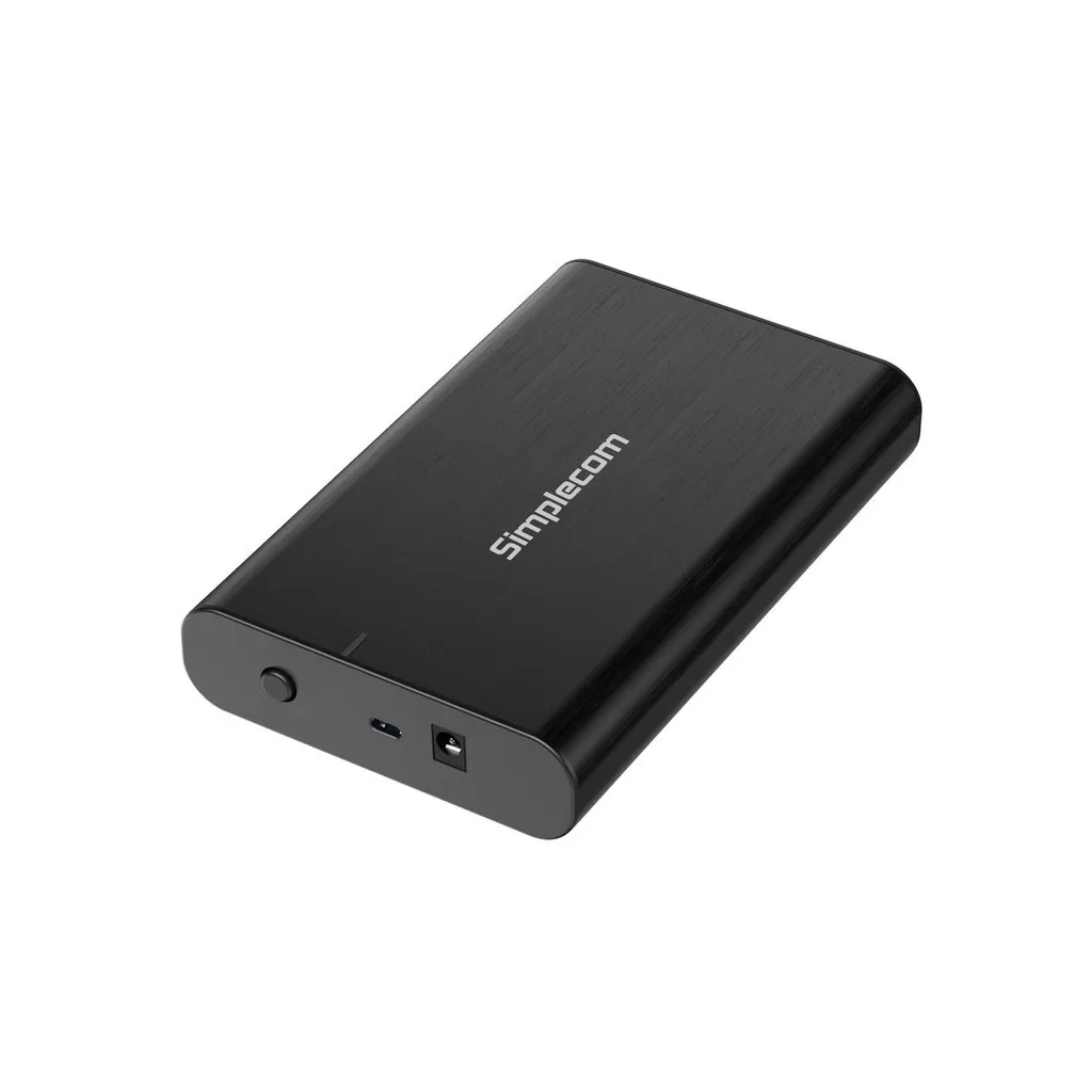 Simplecom SE331 Aluminium 3.5'' SATA to USB-C External Hard Drive Enclosure 